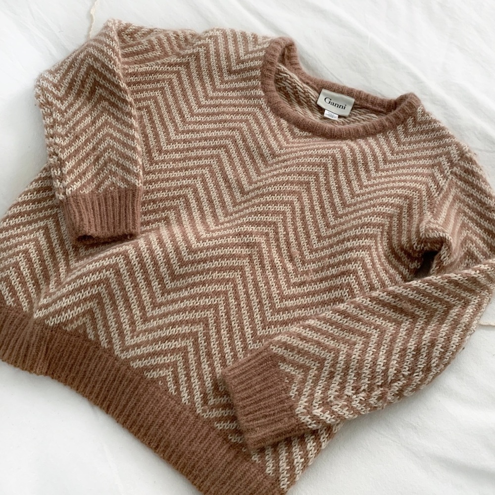 Ganni Chevron Sweater